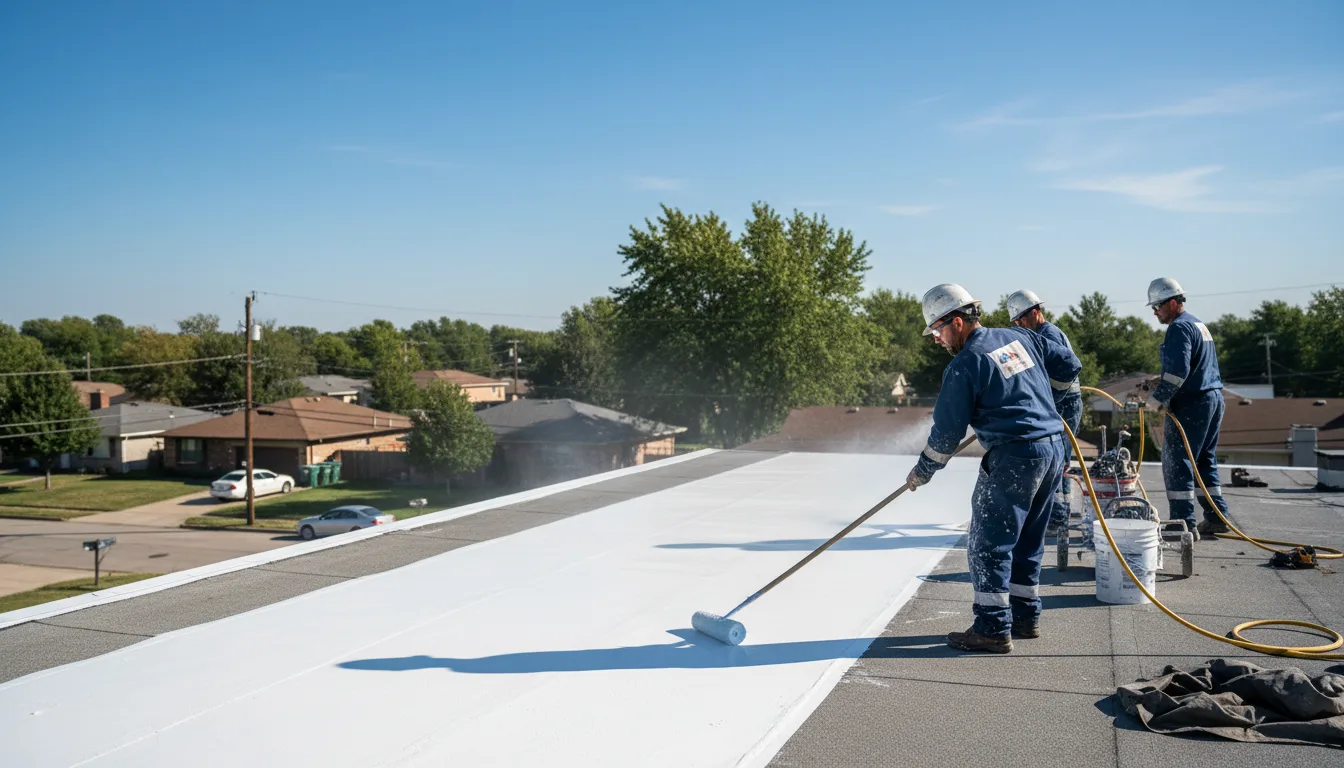 Commercial roof coating in Jewett, TX near me